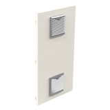 Gabinete Acero Galv. para 2 Baterías PL110D12 (400 x 730 x 300mm). Puerta Ventilada. Acc. para piso o poste No incluidos. EPCOM INDUSTRIAL - Imagen 3