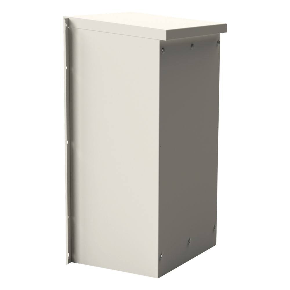 Gabinete Acero Galv. para 2 Baterías PL110D12 (400 x 730 x 300mm). Puerta Ventilada. Acc. para piso o poste No incluidos. EPCOM INDUSTRIAL - Imagen 4