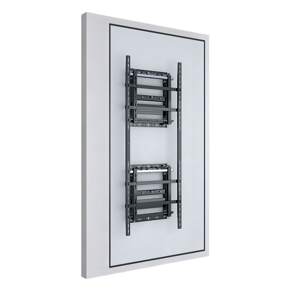 Soporte Modular para Pantallas / Altura Ajustable 200 a 1600 mm (7.9 a 63.0 in) / Ancho 600 mm (23.6 in) / Profundidad Ajustable 134 a 300 mm (5.3 a 11.8 in) / Montaje Horizontal y Vertical / Acero 10.2 mm EPCOM INDUSTRIAL - Imagen 3