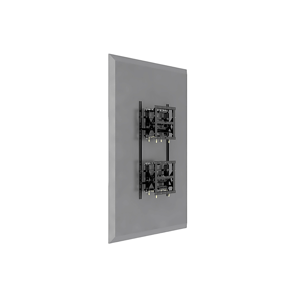 Soporte Modular para Pantallas / Altura Ajustable 200 a 1600 mm (7.9 a 63.0 in) / Ancho 600 mm (23.6 in) / Profundidad Ajustable 134 a 300 mm (5.3 a 11.8 in) / Montaje Horizontal y Vertical / Acero 10.2 mm EPCOM INDUSTRIAL - Imagen 4