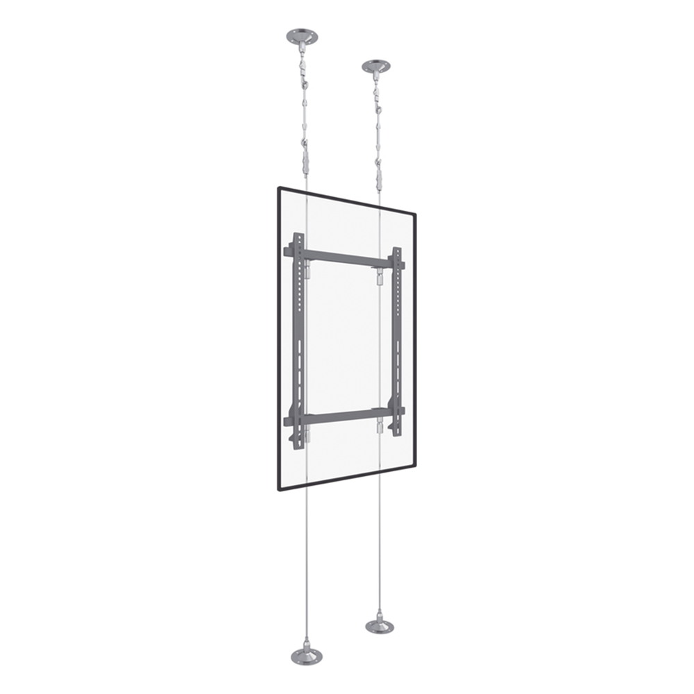 Soporte de Montaje Suelo a Techo / Pantallas 32" ~ 75" / Carga Máxima 30 kg / VESA 400 x 600 mm / Cableado de Acero EPCOM INDUSTRIAL - Imagen 2