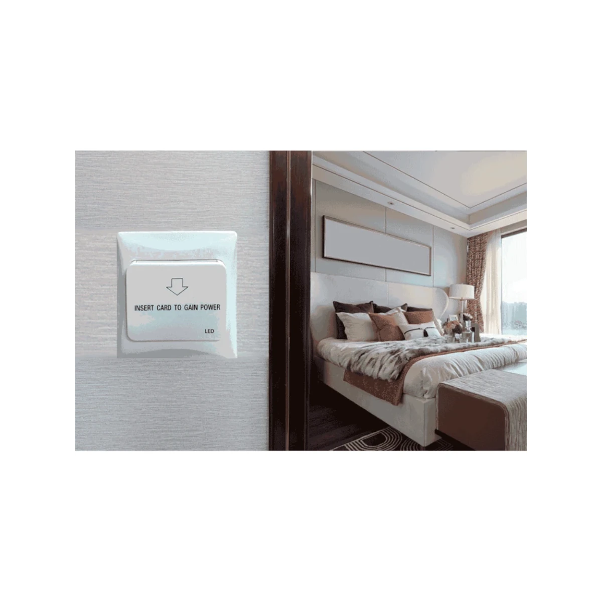 Accesorios Control de Accesos y AsistenciaZKTECOEnergy Saving Switch - AllMódulo Ahorro Energía Hotel 110V 30A Control Tarjeta Óptico ZKTeco Energy Saving Switch All - SILYMX
