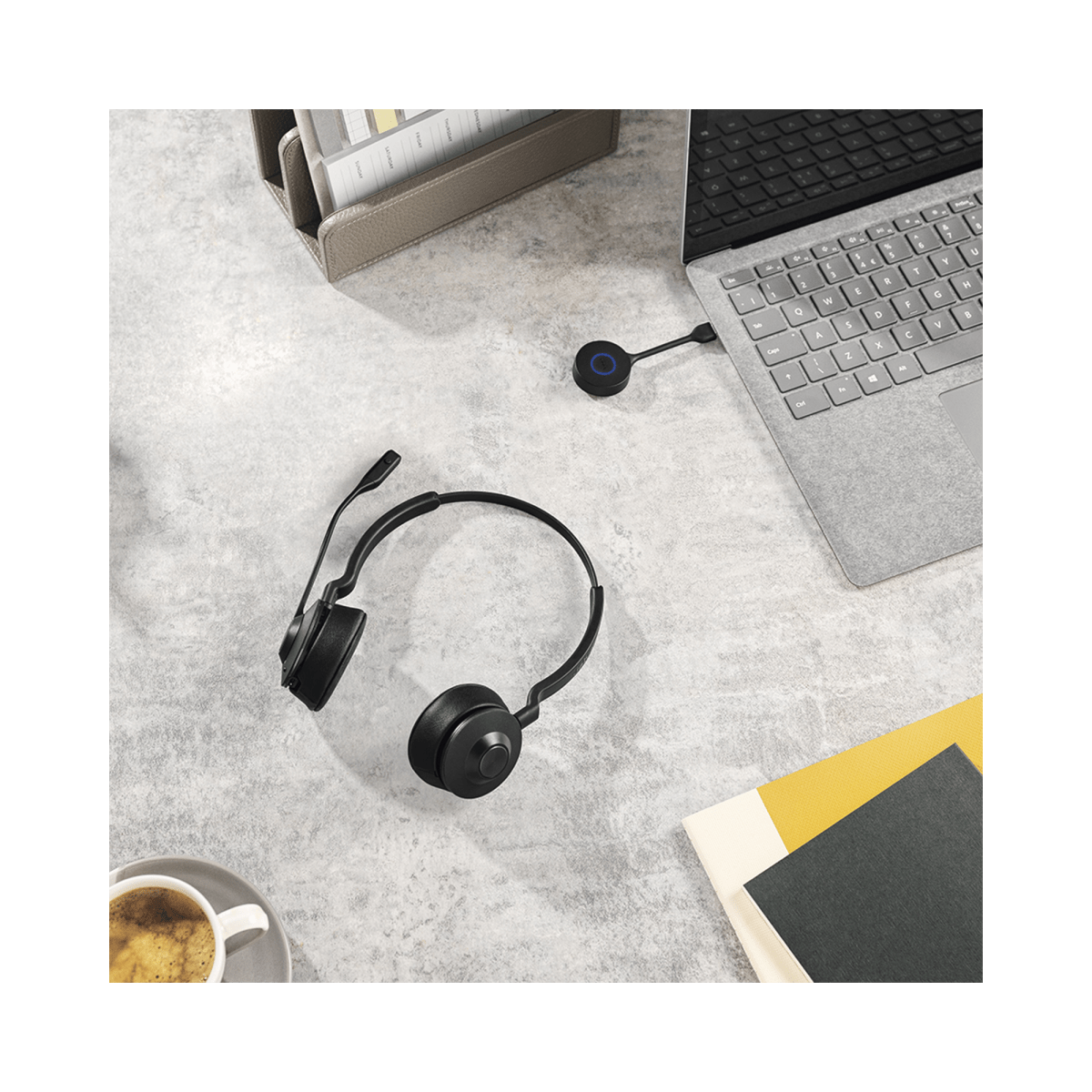 AuricularesJABRAENGAGE55-MS-STEREO-AAuricular Inalámbrico Stereo DECT USB - A Cancelación Ruido Microsoft Teams Jabra Engage 55 ENGAGE55 - MS - STEREO - A - SILYMX