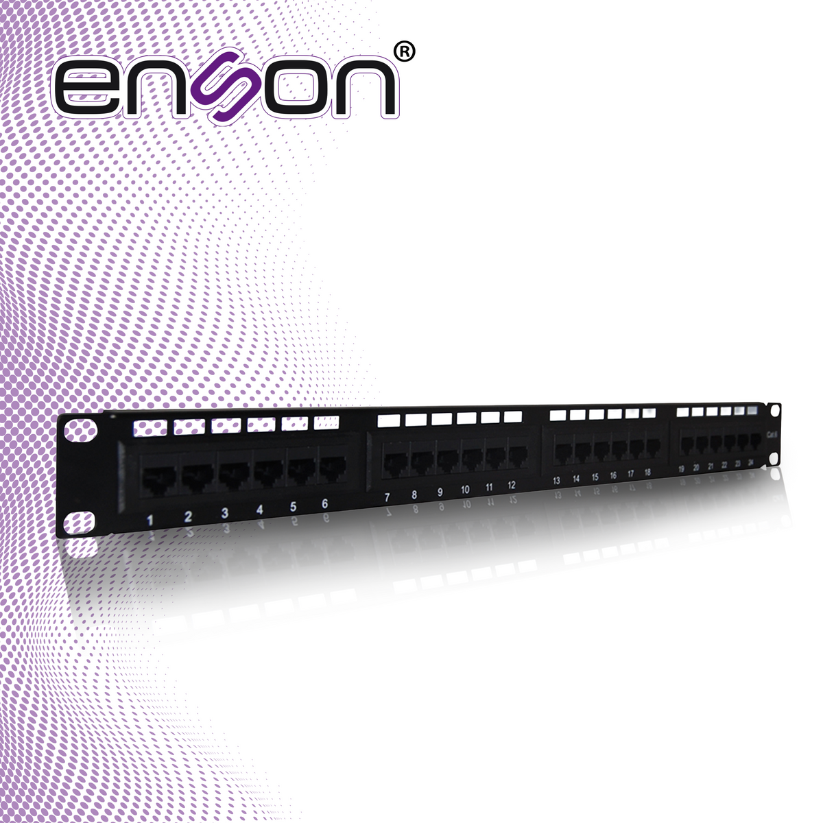 Patch Panel Cat6 De 24 Puertos Precargado 1 UR Enson ENS-PA24P6 - Imagen 7