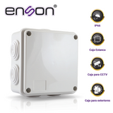 CAJA DE PLASTICO ENSON ENS-PCB1010 100X100X50 MM CON SELLO DE GOMA GRADO DE PROTECCION IP66 MULTIPLES CONEXIONES A TUBERIA DE 1 PULGADA - Imagen 1