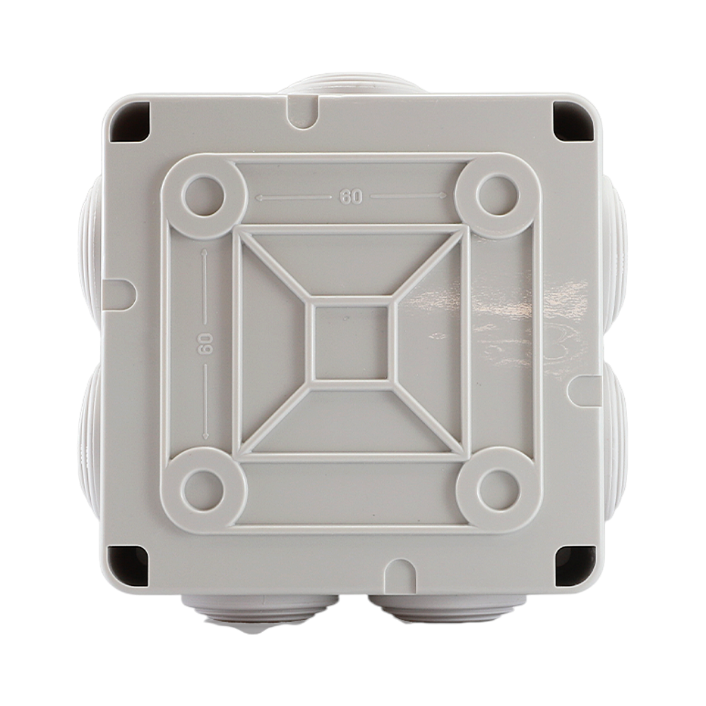 CAJA DE PLASTICO ENSON ENS-PCB1010 100X100X50 MM CON SELLO DE GOMA GRADO DE PROTECCION IP66 MULTIPLES CONEXIONES A TUBERIA DE 1 PULGADA - Imagen 4