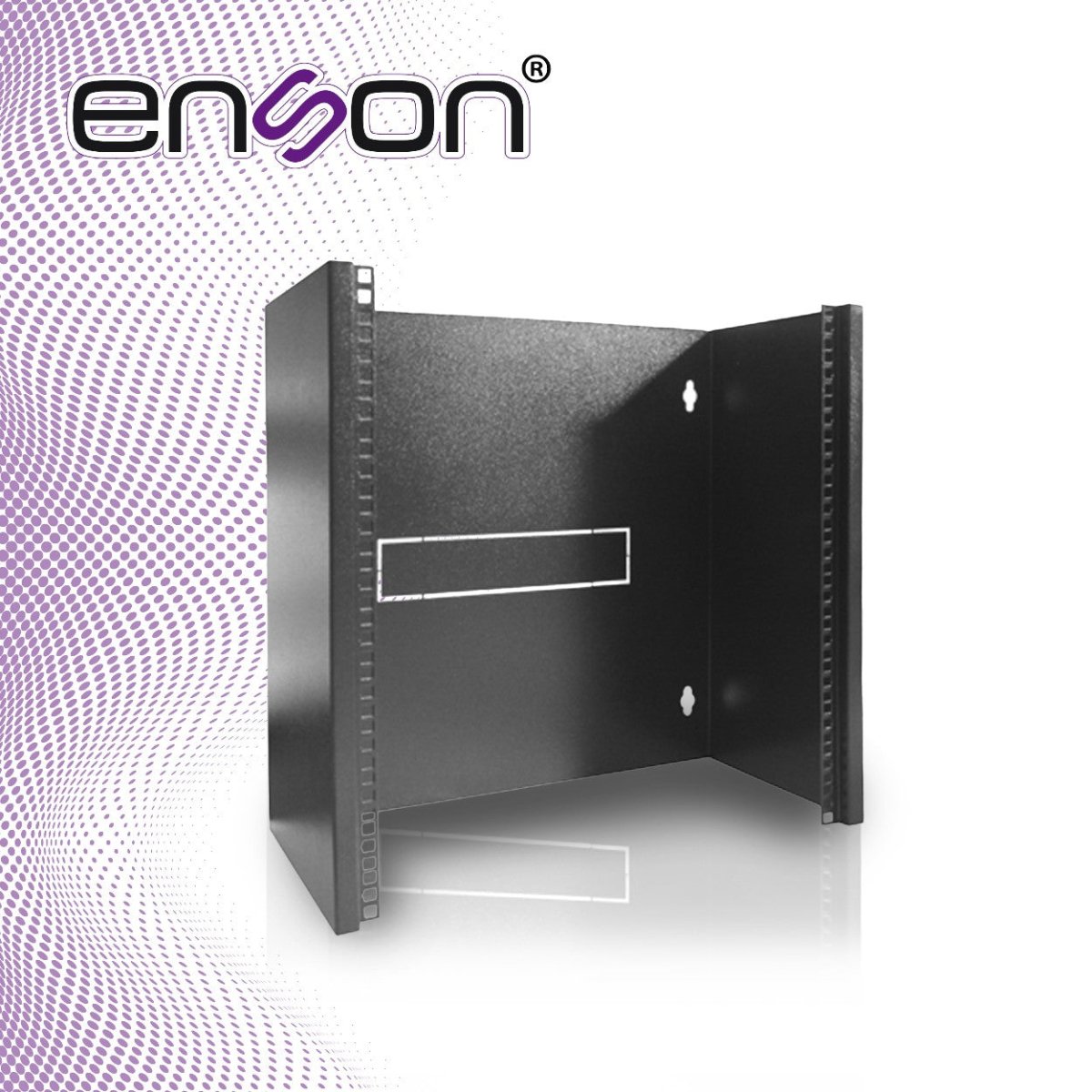 Racks AbiertosENSONENS-RACKW12URack de Pared 12UR Capacidad 20kg Montaje Mural Espacios Reducidos Enson ENS - RACKW12U - SILYMX