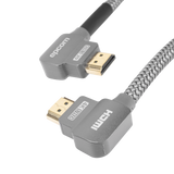Cable HDMI 2.0 Ángulo 90° 1m (3.28ft) 4K@60Hz 18 Gbps Ethernet Nylon EPCOM PROAUDIO EP-90H-1M - Imagen 1
