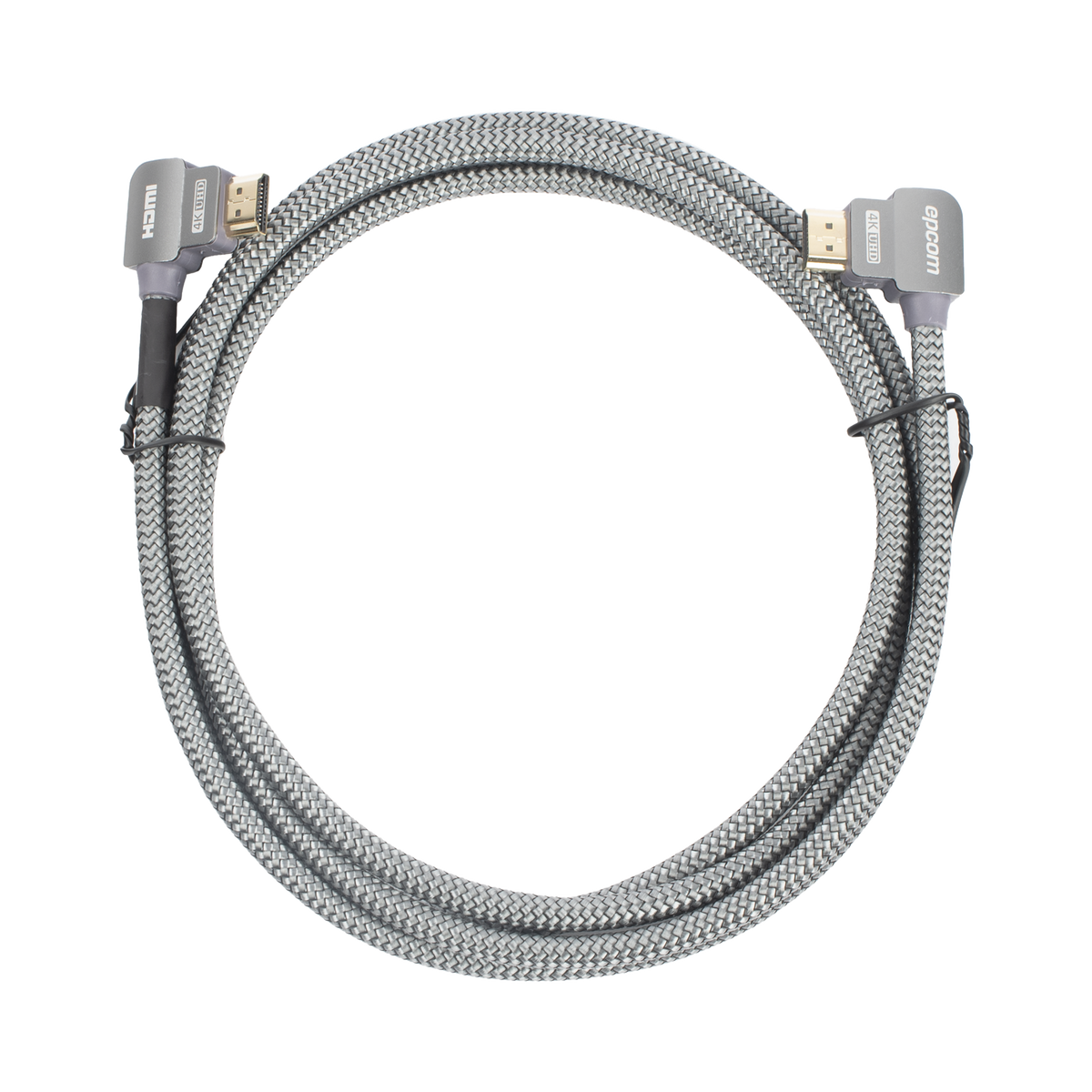 Cable HDMI Angulo 90° 2m (6.56ft) 4K@60Hz 18Gbps Ethernet Nylon EPCOM PROAUDIO EP-90H-2M - Imagen 2