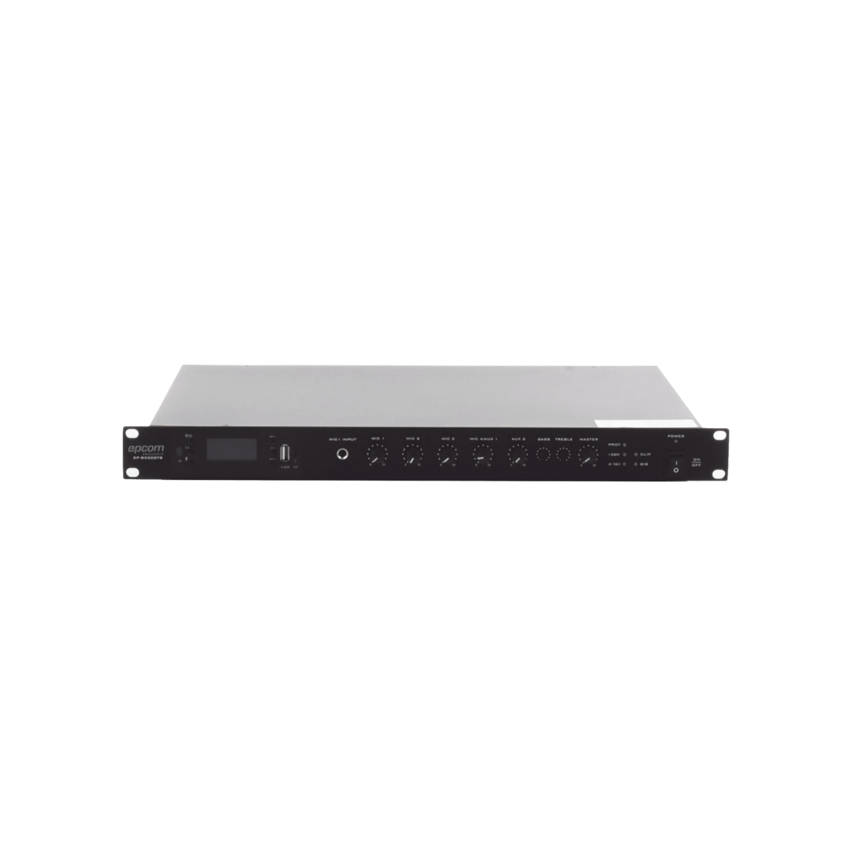 Equipos de AudioEPCOM PROAUDIOEP-B350DTBAmplificador Audio 350W 100V 4 Entradas Mic XLR Bluetooth USB Rack EPCOM PROAUDIO EP - B350DTB - SILYMX