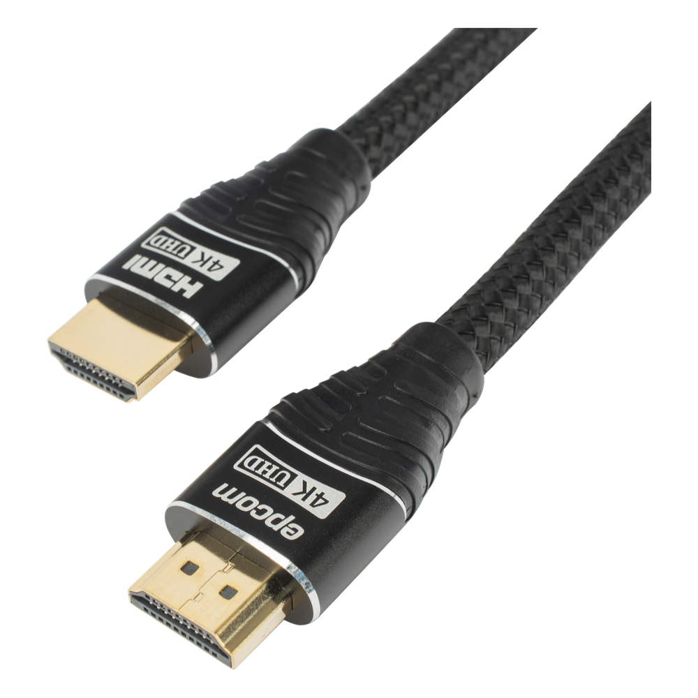 Cable HDMI 2.0 4K 60Hz 18 Gbps 3m (9.84ft) Conectores Oro 24K Blindaje Reforzado 30 AWG EPCOM PROAUDIO EP-RH-4K-3M - Imagen 1