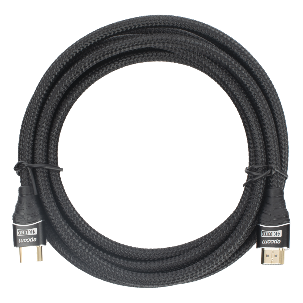 Cable HDMI 2.0 4K 60Hz 18 Gbps 3m (9.84ft) Conectores Oro 24K Blindaje Reforzado 30 AWG EPCOM PROAUDIO EP-RH-4K-3M - Imagen 2