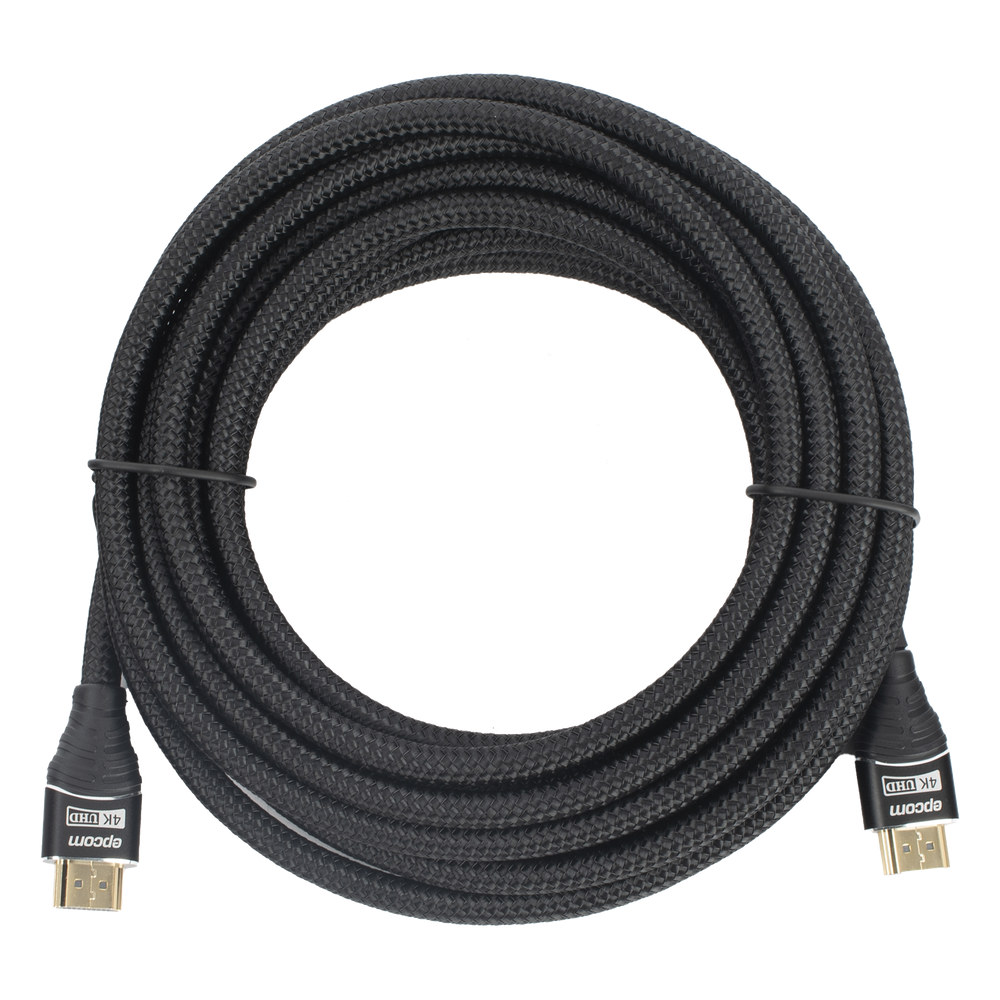Cable HDMI 2.0 Redondo 5m (16.4ft) 4K 60Hz 18Gbps Conectores Oro 24K 28AWG EPCOM PROAUDIO EP-RH-4K-5M - Imagen 2
