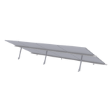 Montaje para Panel Solar 1x4 Riel 4400mm Aluminio Anodizado Techo o Piso Concreto Viento 136km/h EPCOM POWERLINE EPL-AM01-1X4ST - Imagen 2