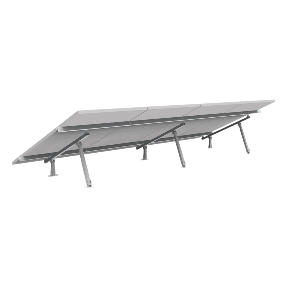 Montaje Panel Solar Aluminio Anodizado Riel 4200mm Arreglo 1x4 Modulos 40mm Viento 162km/h EPCOM POWERLINE EPL-AM01-1X4V2 - Imagen 1