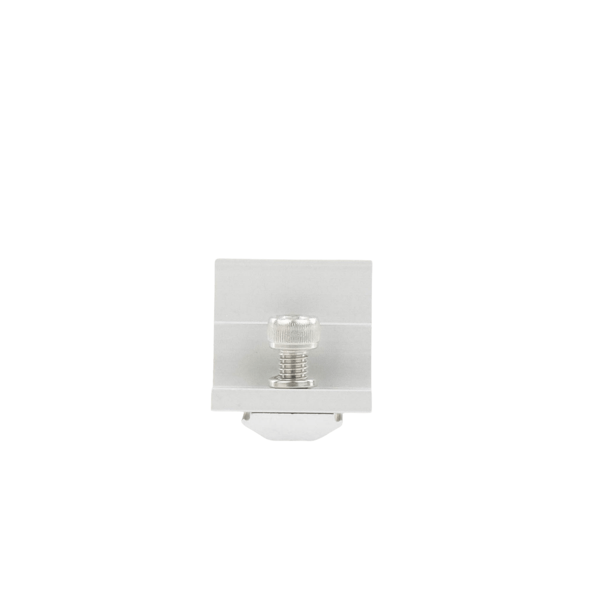 Montajes para Paneles SolaresEPCOM POWERLINEEPL-ECN2-35RSujetador Final 35mm Montaje Paneles Solares Riel 5 y 8 Aluminio Anodizado EPCOM POWERLINE EPL - ECN2 - 35R - SILYMX