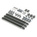 Caja de Accesorios Aluminio Anodizado Montaje Techo Arreglo 1x3 20-45° 136 km/h EPCOM POWERLINE EPLAMO011X3ST