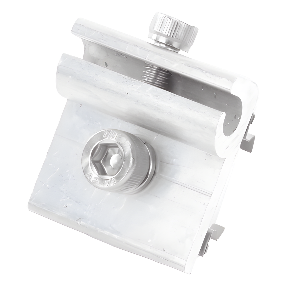 Conector de Tierra Fisica para Paneles Solares Riel 5 mm y 8 mm EPCOM POWERLINE EPLELN220 - Imagen 1