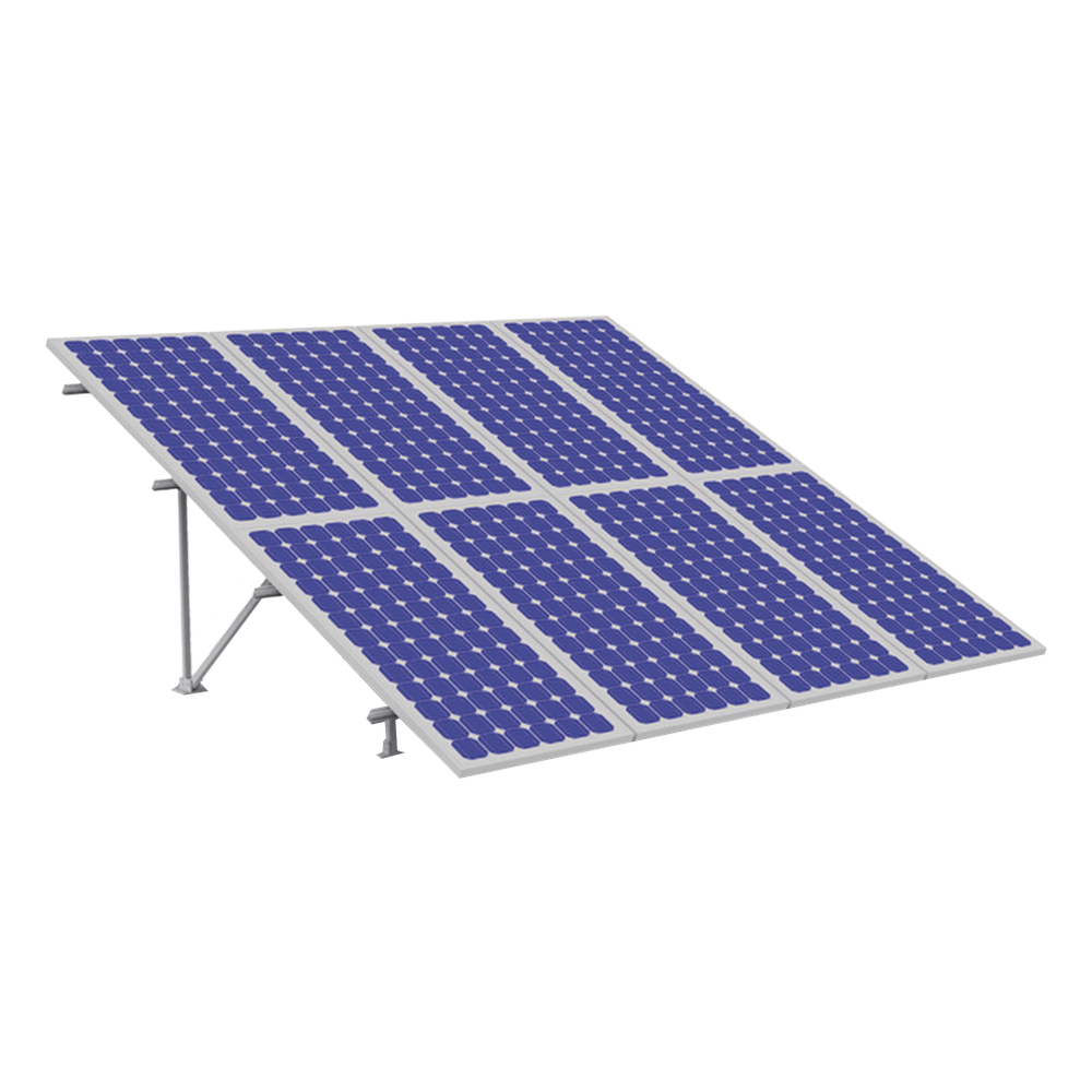 Montaje para Panel Solar 2x4 en Piso Riel 2200mm Módulos 40mm Viento 151km/h EPCOM POWERLINE EPLGM012X4XL - Imagen 1