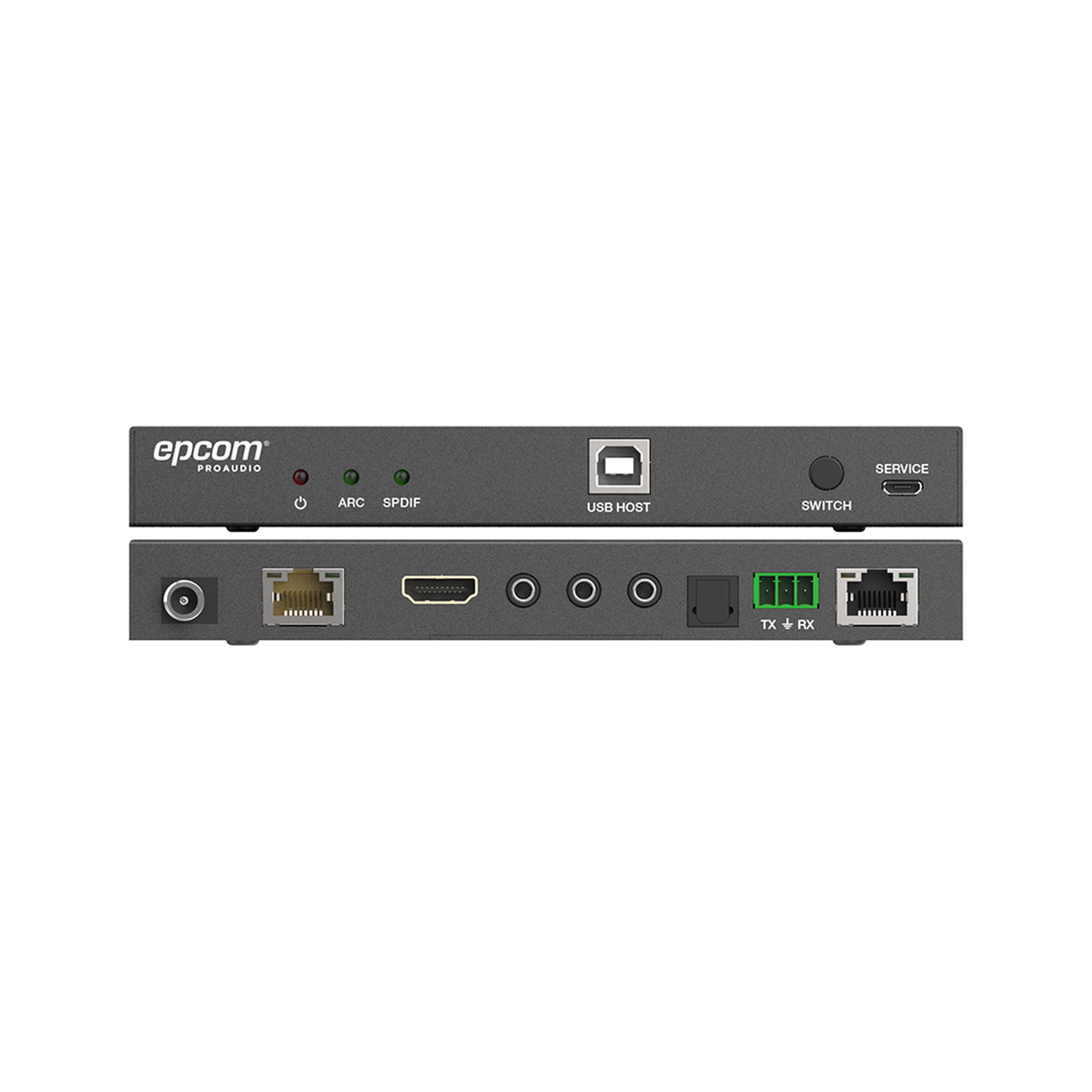 Kit Extensor HDMI 4K2K@60HZ HDR 4:4:4 HDBaseT 100M Salida de Audio HDCP 2.2 IR Bidireccional EPCOM PROAUDIO - Imagen 1