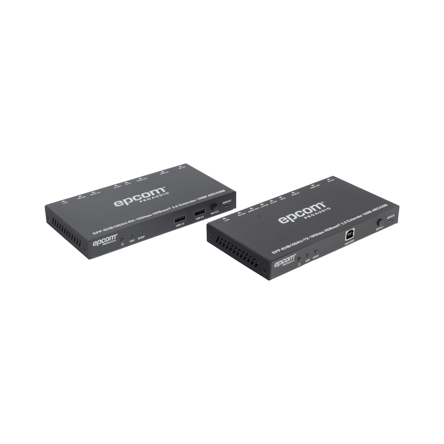 Kit Extensor HDMI 4K2K@60HZ HDR 4:4:4 HDBaseT 100M Salida de Audio HDCP 2.2 IR Bidireccional EPCOM PROAUDIO - Imagen 2