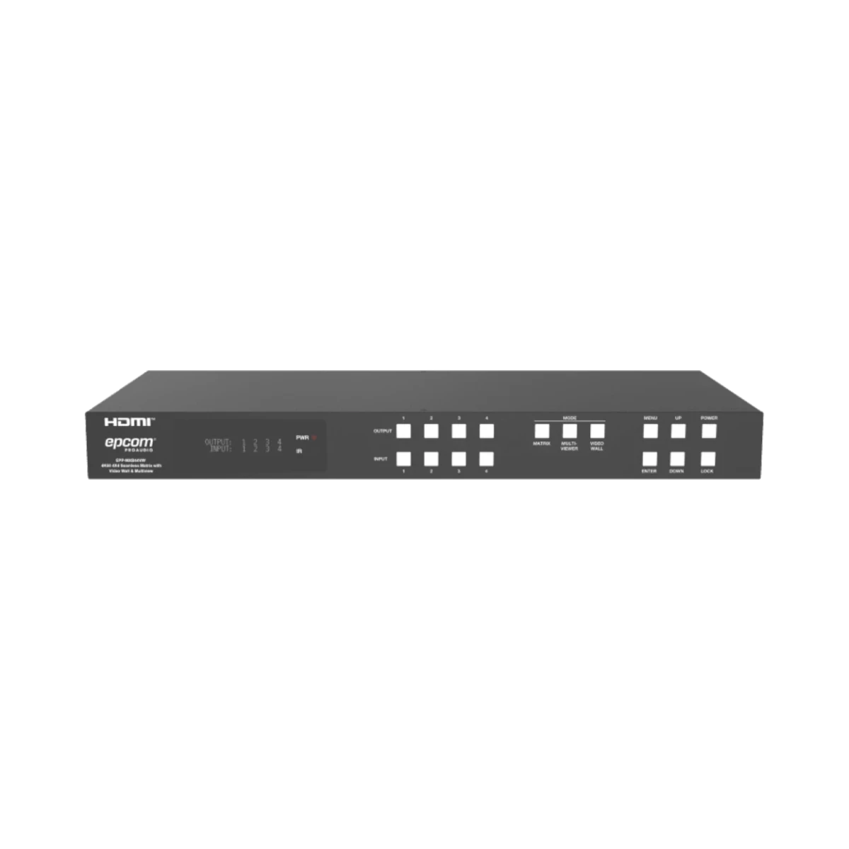 Kits Extensores, Convertidores , Divisores, HDMI, VGA, DVIEPCOM PROAUDIOEPPMXB44VWSwitch Matrix 4x4 HDMI 2.0 4K@60Hz 18Gbps Control TCP/IP RS - 232 EPCOM PROAUDIO EPPMXB44VW - SILYMX