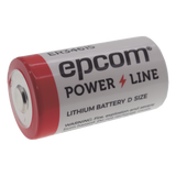 Bateria de 3.6V a 19Ah Li-SOCI2 Tamaño D ( Batería no recargable ) EPCOM POWERLINE ER-34615 - Imagen 1