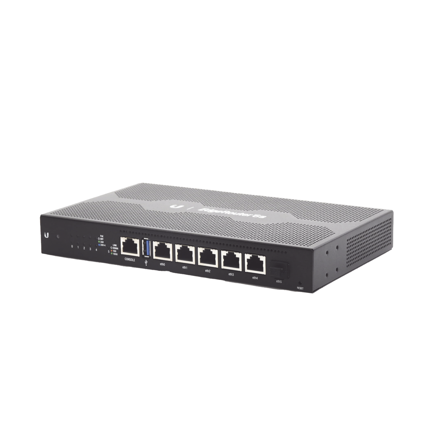 EdgeRouter 6 PoE pasivo 24 V, con 5 puertos 10/100/1000 Mbps + 1 puerto SFP, con funciones avanzadas de ruteo UBIQUITI NETWORKS - Imagen 1