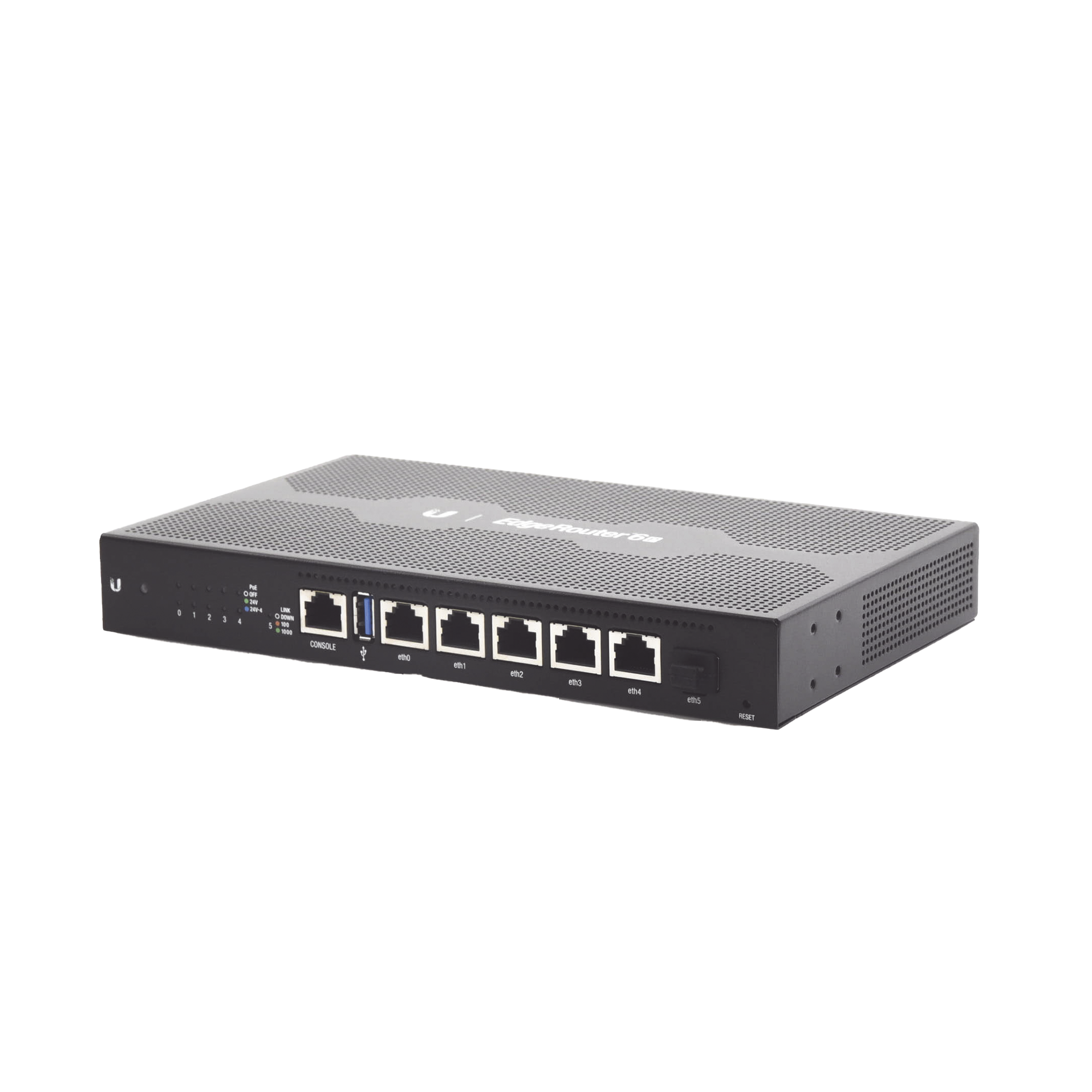 EdgeRouter 6 PoE pasivo 24 V, con 5 puertos 10/100/1000 Mbps + 1 puerto SFP, con funciones avanzadas de ruteo UBIQUITI NETWORKS - Imagen 1