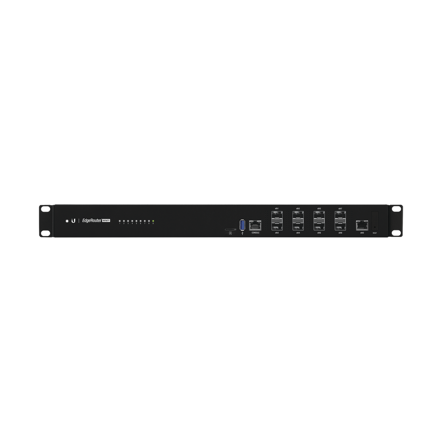 EdgeRouter INFINITY de 8 puertos SFP+ 10 G + 1 puerto RJ45 Gigabit, throughput 80 Gbps, 16 núcleos y 16 GB RAM , fuentes de alimentación modulares Hot-Swappable UBIQUITI NETWORKS - Imagen 2