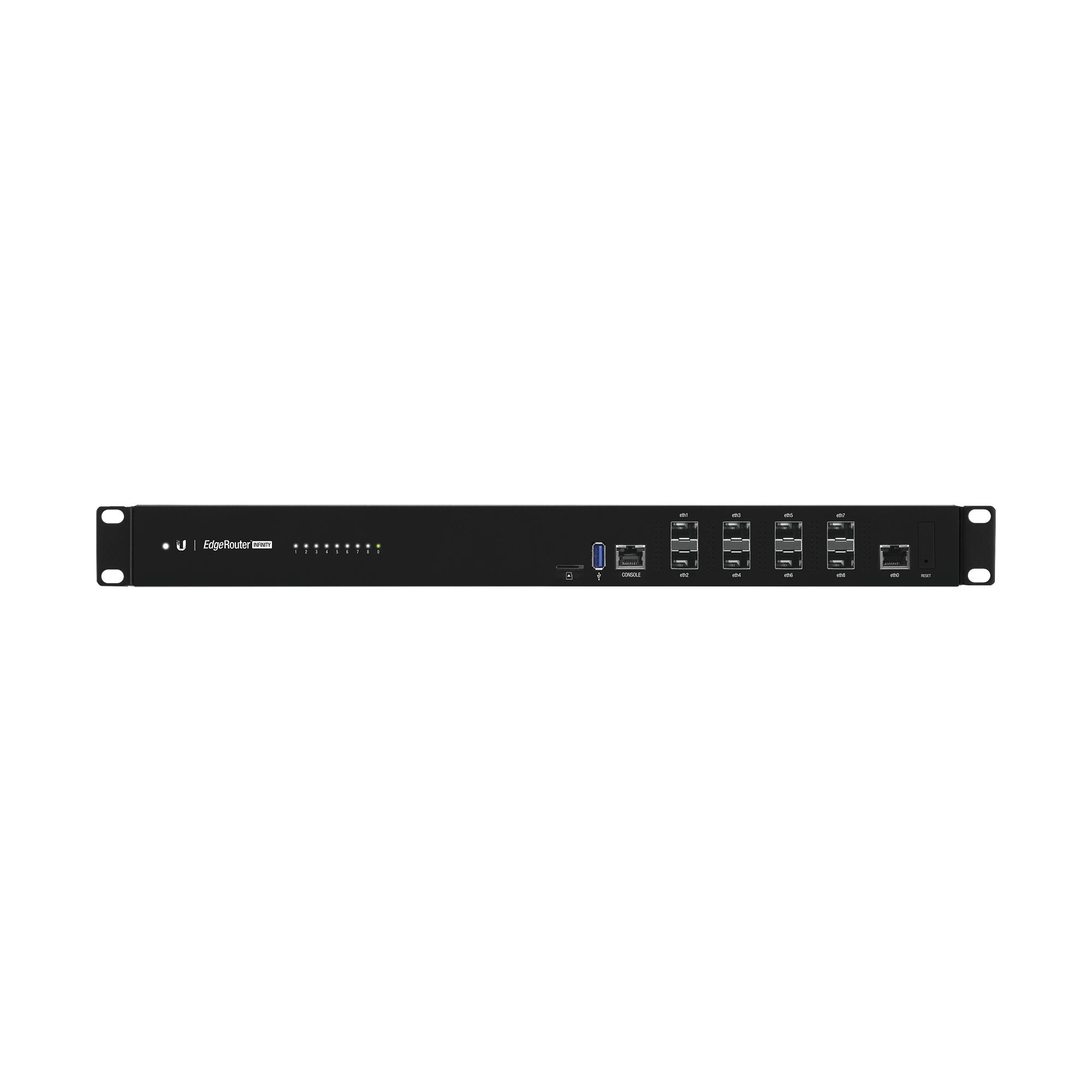 EdgeRouter INFINITY de 8 puertos SFP+ 10 G + 1 puerto RJ45 Gigabit, throughput 80 Gbps, 16 núcleos y 16 GB RAM , fuentes de alimentación modulares Hot-Swappable UBIQUITI NETWORKS - Imagen 2
