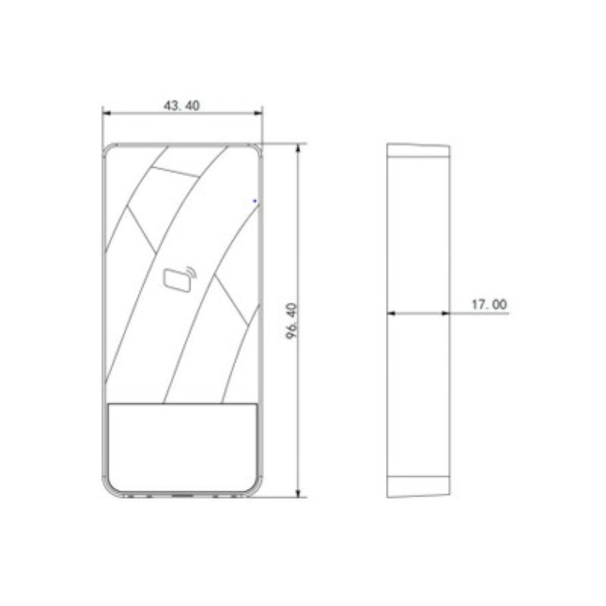 Lectora de tarjetas ID 125 Khz Para exteriores DHI-ASR1200E-D - SILYMX