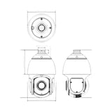 Camara Ptz Ip 2 Mpx 150 Mts Ir Exterior Ip67 Honeywell HC35WZ2R25 - SILYMX