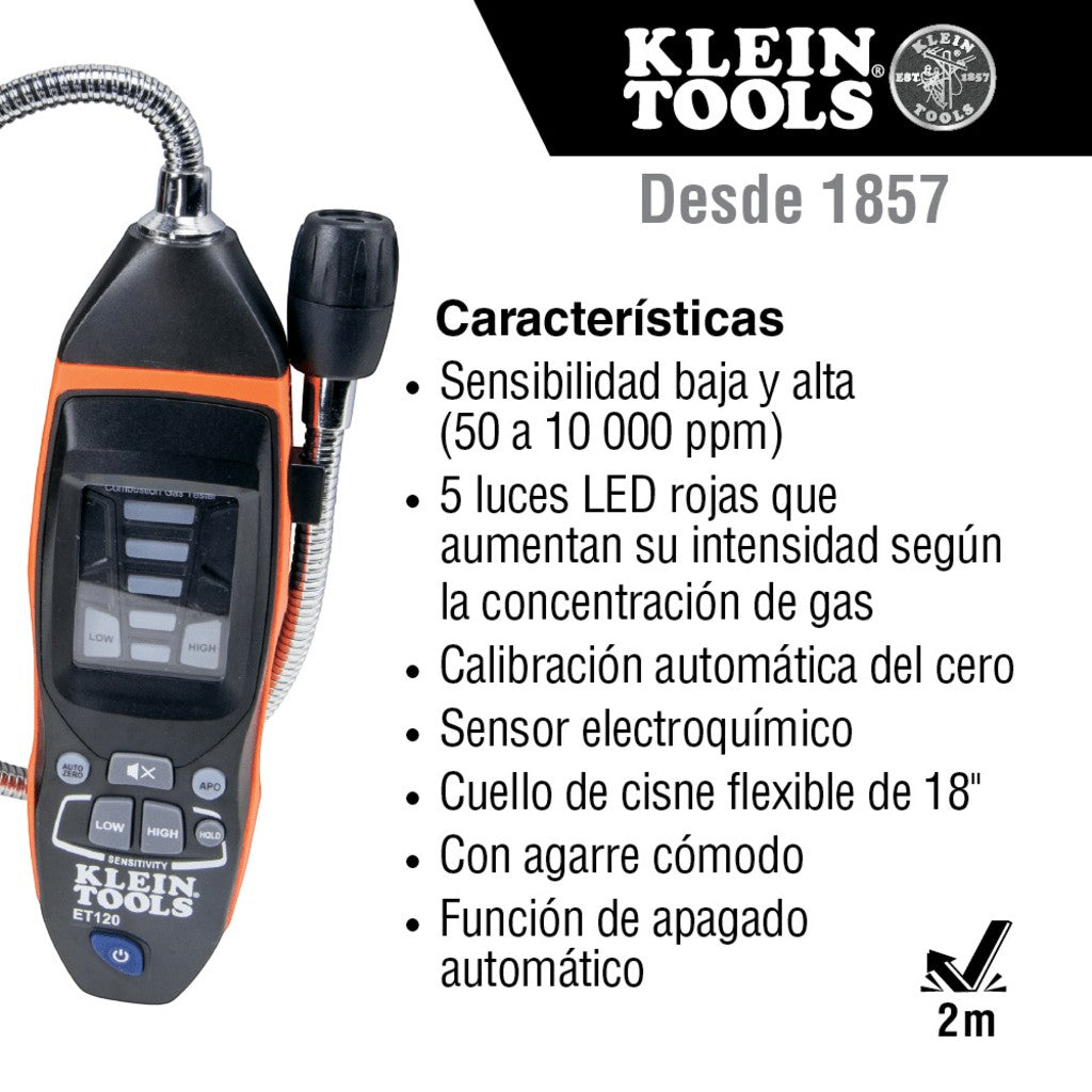 Detector de Fugas de Gas Combustible. KLEIN TOOLS - Imagen 1