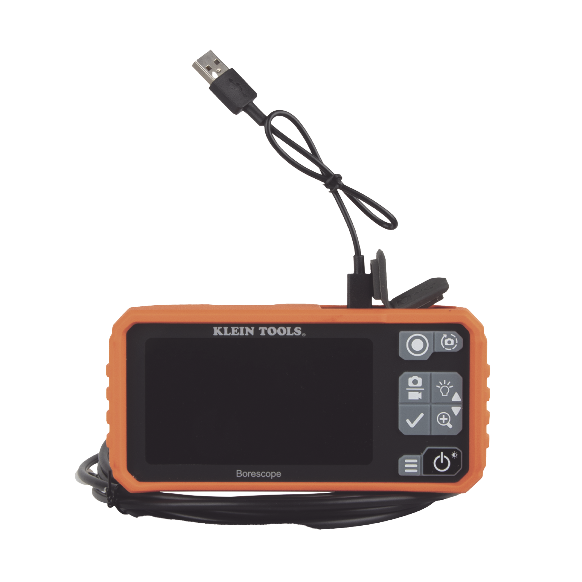 Cámara Boroscopio de Inspección 5.5mm 720p USB-C, LCD 4.3" Color, Cuello de Cisne Nylon de 10' (3m) con Imán, Espejo, 6 LED´s. Batería Io-Li Recargable. Ideal en Electricidad, HVAC, Plomería y Aviación KLEIN TOOLS - Imagen 2