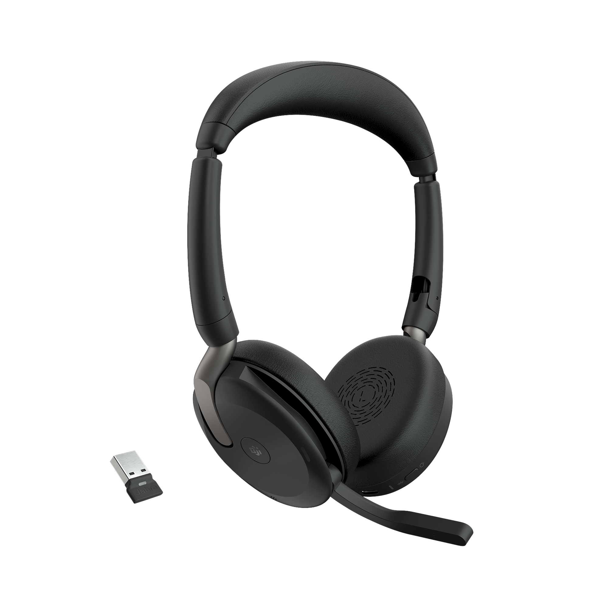 Jabra Evolve2 65 Flex, Auricular stereo versión MS, dongle USB-A con cancelación de ruido (26699-999-999) - Imagen 1