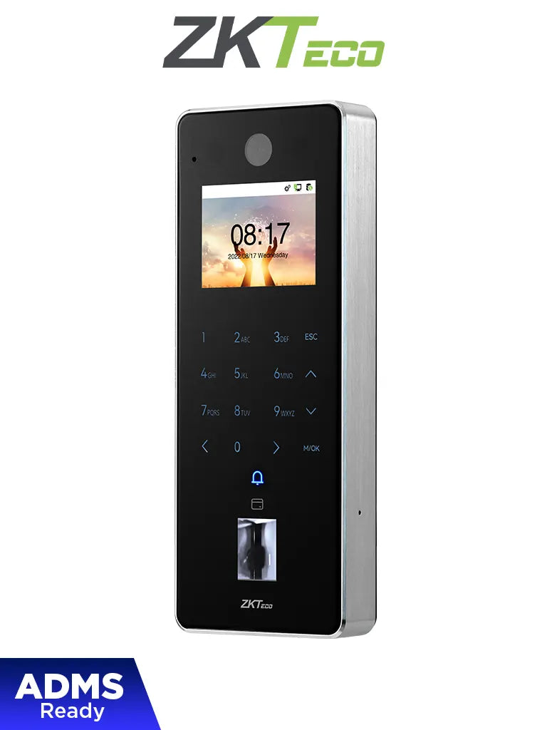 ZKTECO F35 - Control de Acceso o Asistencia con Huella Digital BioID+ (10,000), Tarjeta ID 125 kHz (10,000), Registro de 500,000 Eventos, Conexión Ethernet y WiFi / IP65 - Imagen 1
