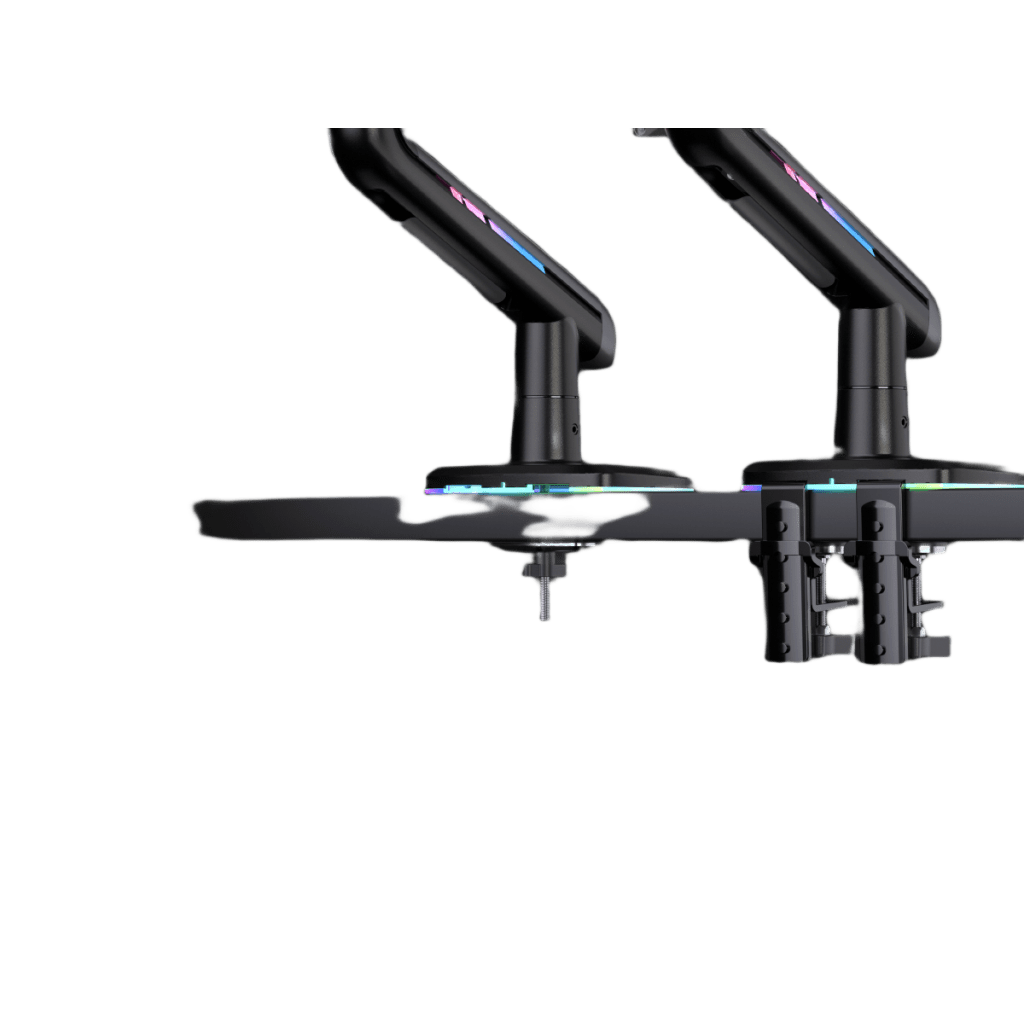 Soporte Mecánico para Monitor / 32" a 60" / Carga 2-20 kg (4.4-44 lbs) / VESA 75x75 y 100x100 mm / Iluminación RGB / Resorte de Alta Precisión / Rotación 360° NB-EPCOM - Imagen 2