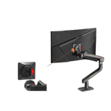 Soporte Mecánico para Monitor / 32" a 60" / Carga 2-20 kg (4.4-44 lbs) / VESA 75x75 y 100x100 mm / Iluminación RGB / Resorte de Alta Precisión / Rotación 360° NB-EPCOM - Imagen 3