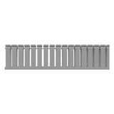 Canaleta Ranurada de PVC con Tapa / Tipo F / 4.25 x 4.10 x 6.6 ft / UL 94 V-0 / Gris Claro PANDUIT - Imagen 1