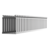 Canaleta Ranurada de PVC con Tapa / Tipo F / 4.25 x 4.10 x 6.6 ft / UL 94 V-0 / Gris Claro PANDUIT - Imagen 2
