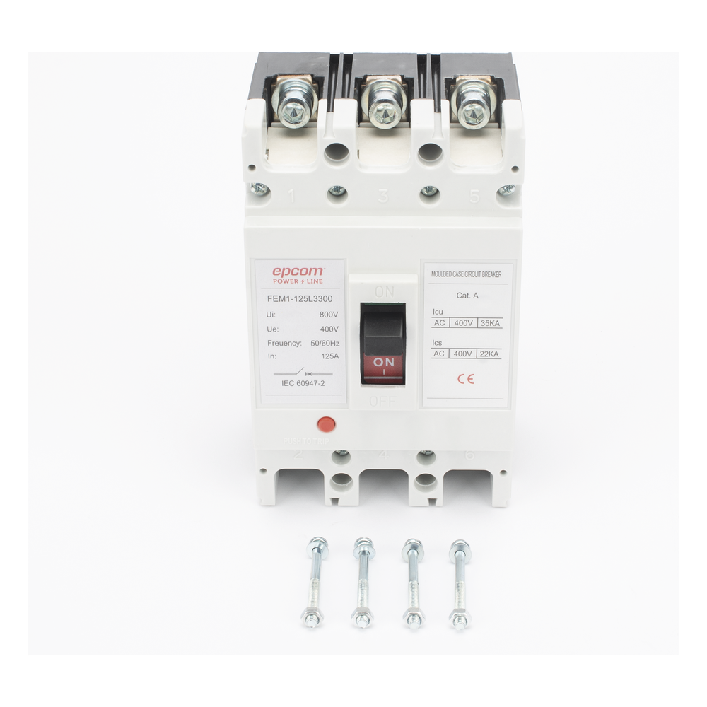 Protección Térmica/ Interruptor 3P, 20A, Corriente Alterna 690 V CA Trifásica. EPCOM POWERLINE - Imagen 1