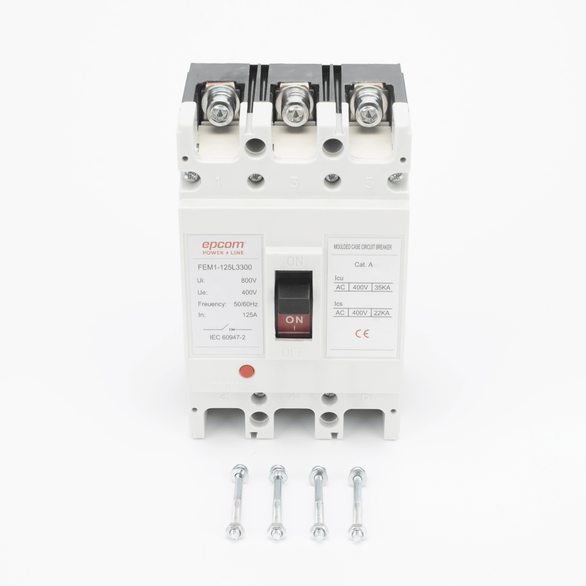 Centros de Carga e InterruptoresEPCOM POWERLINEFEM11253P63AProtección Térmica 3P 63A 690V CA Trifásica Montaje DIN EPCOM POWERLINE FEM11253P63A - SILYMX