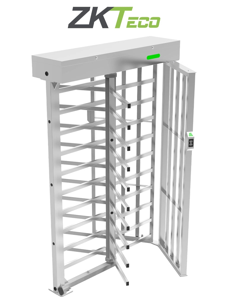 ZKTECO FHT3300 - Torniquete modular de Altura Completa, Acero Inoxidable SUS304, IP54, Compatible con 110 / 220 Vca, 3 Barras de Giro, Alta Durabilidad (1 Millón de Ciclos), Capacidad de 20 Personas por Minuto - Imagen 1
