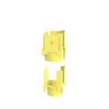 Tapa con 1 Salida a Tubo Corrugado de 1.5in (38mm), Para uso con Canaletas 2X2 FiberRunner™, Color Amarillo PANDUIT - Imagen 2
