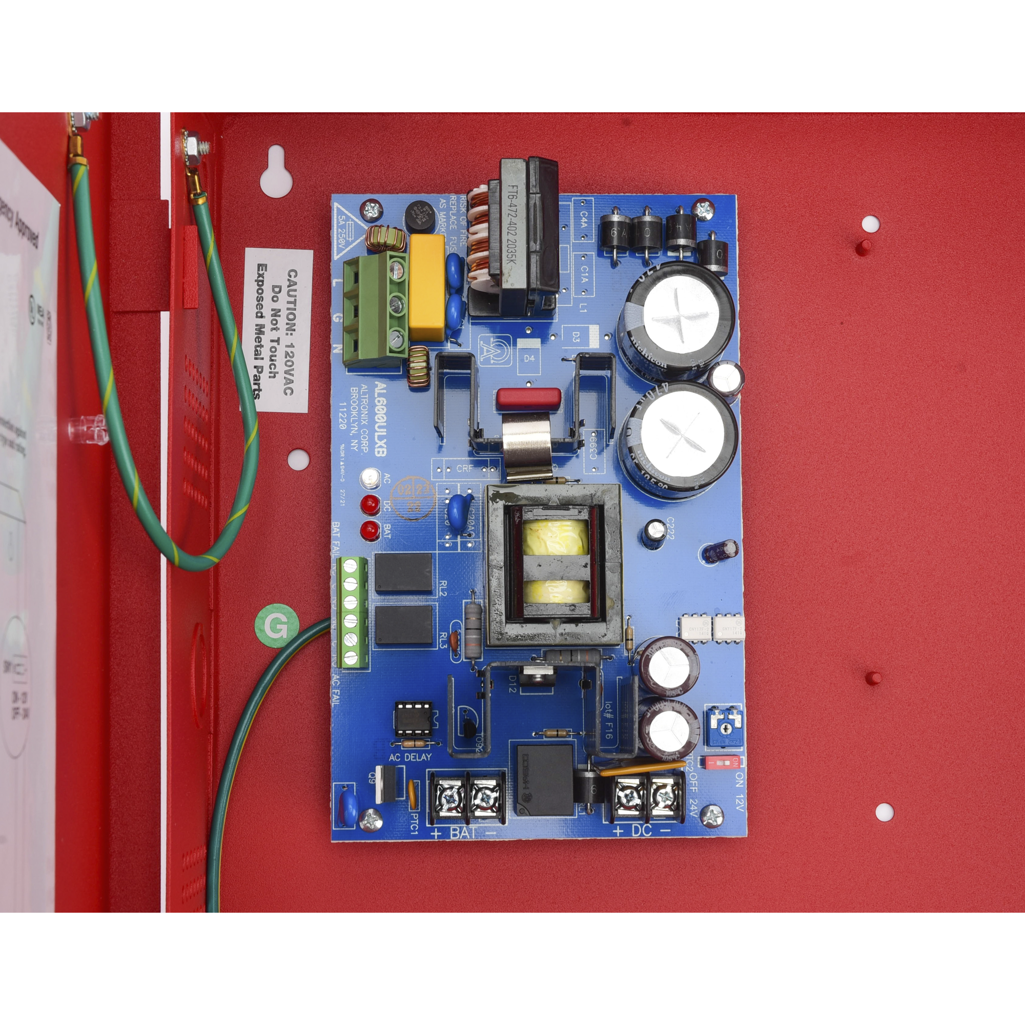 Fuente De Poder De 12 / 24 Vcd 6A Gabinete Color Rojo #N/A - Imagen 6