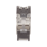 Plug RJ45 Blindado Instalación Recta Terminación en Campo Certificable Compatible con Cat5e Cat6 y Cat6A Color Plata Paquete de 10 Piezas PANDUIT - Imagen 2