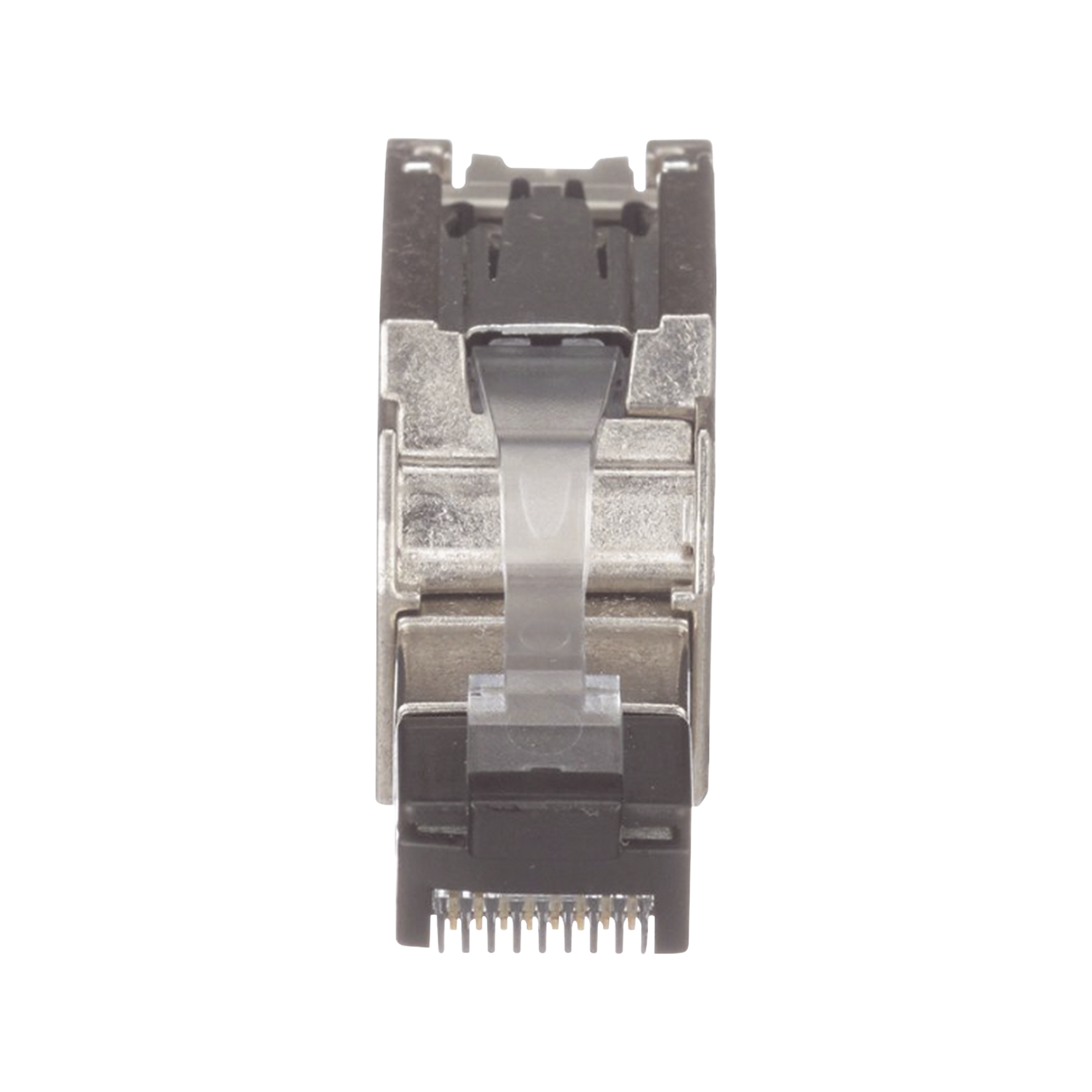 Plug RJ45 Blindado Instalación Recta Terminación en Campo Certificable Compatible con Cat5e Cat6 y Cat6A Color Plata Paquete de 10 Piezas PANDUIT - Imagen 2