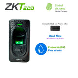BiométricosZKTECOFR1200Lector Biométrico Huella y Tarjeta ID 125kHz RS485 IP65 Interior Exterior Compatible inBIO ZKTeco FR1200 - SILYMX