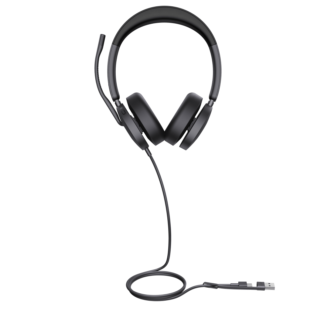 Auriculares Diadema Profesional con ANC Híbrido, Certificación Microsoft Teams y Audio HD Yealink UH48 Dual Teams USB-C/A